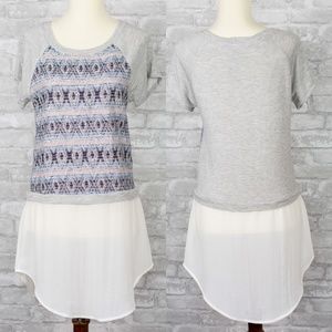 Anthropologie Dolan Tunic Short Sleeve Blouse S